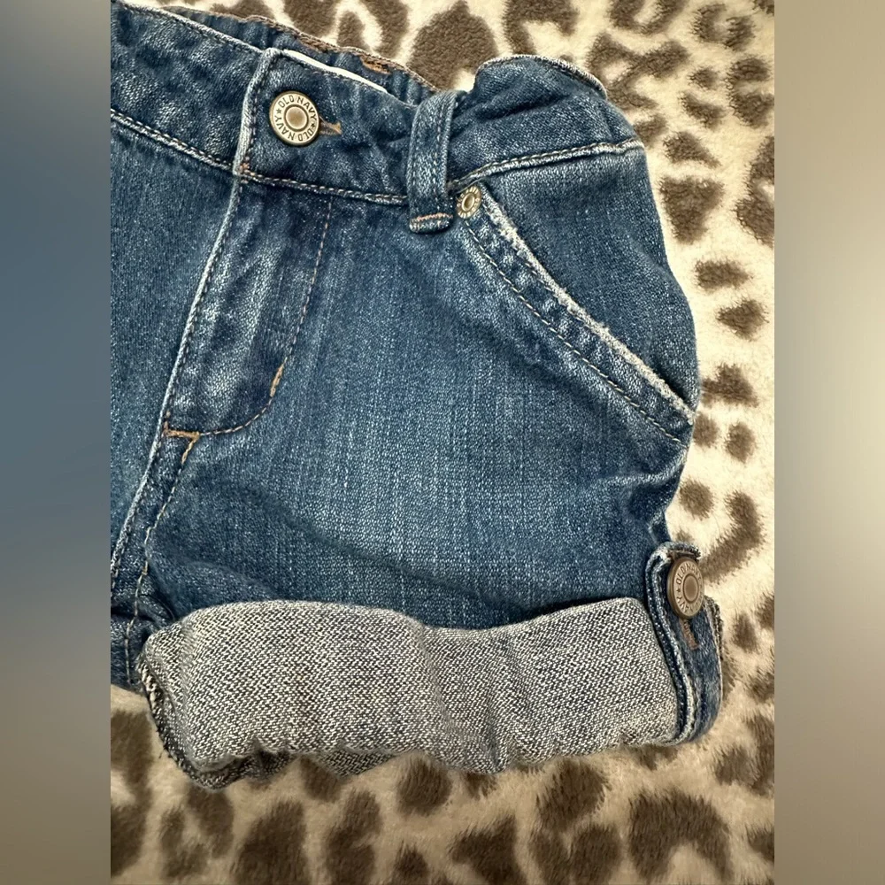 Old Navy Adjustable Denim Jean Shirts in Blue Wash Size 2T